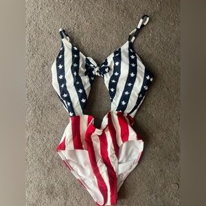 American flag bathing suit